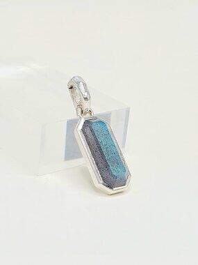 David Yurman Pendant Amulet in Sterling Silver w/ Labradorite - RARE